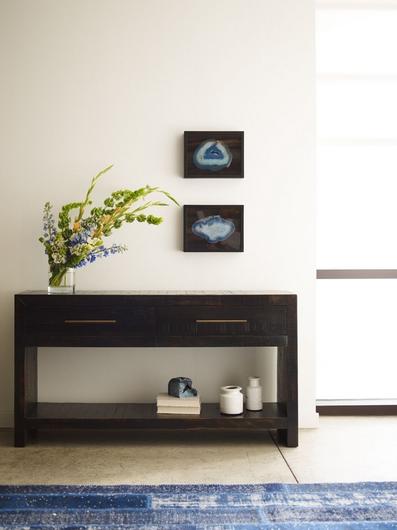 Suki Console Table - Burnished Black by FOUR HANDS