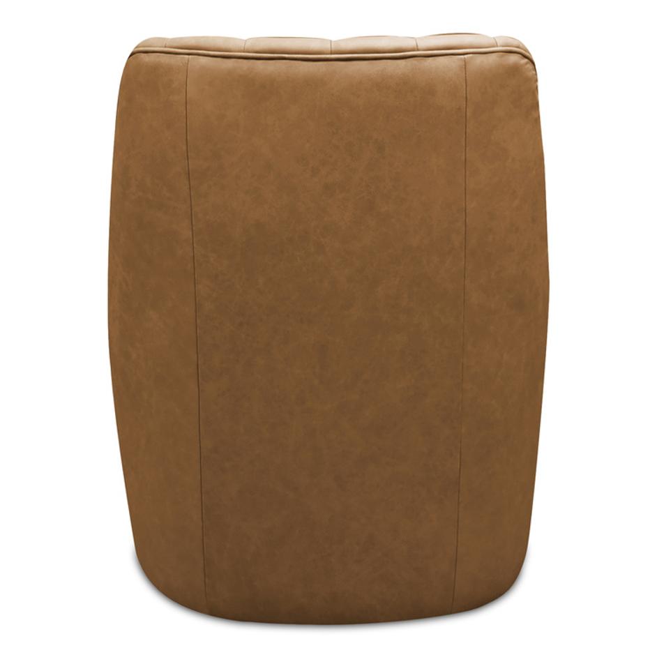 Bowie Swivel Chair Tan Leather by Moes Home