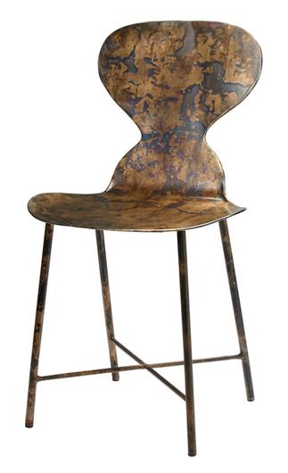 McCallan Metal Chair, Acid Wash Metal by Jamie Young