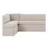 Fable Slipcover Dining Banquette L-Shape Beige 139.5In by Moes Home
