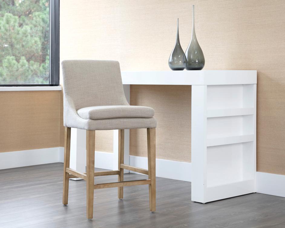 ROSINE COUNTER STOOL - EFFIE FLAX by Sunpan