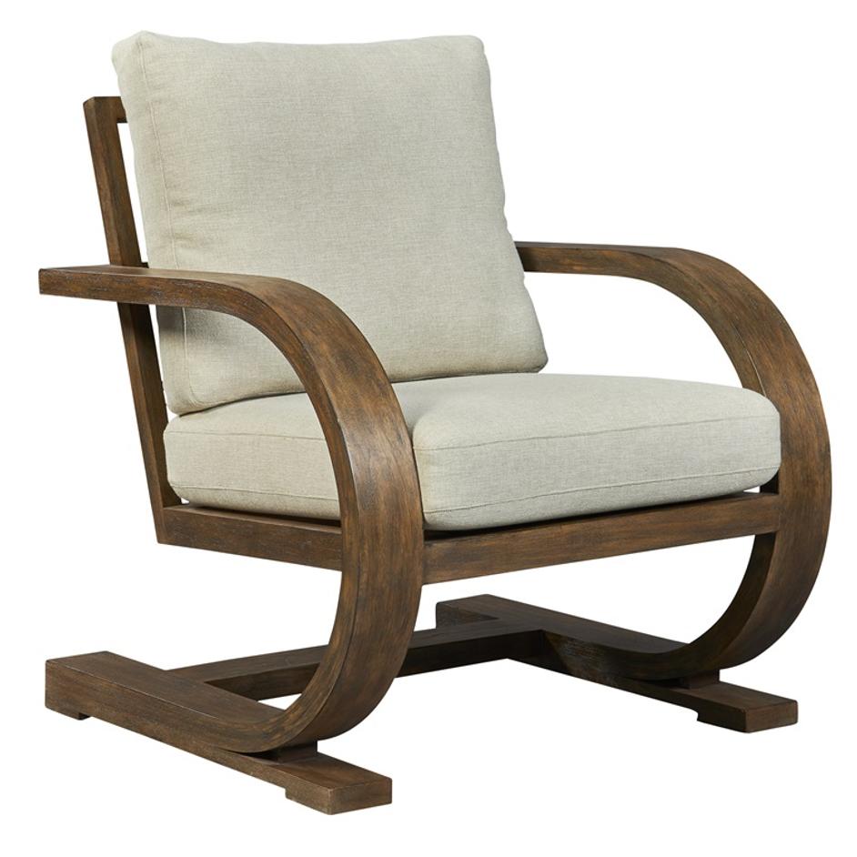 Bedrich Wooden Accent Chair by Uttermost
