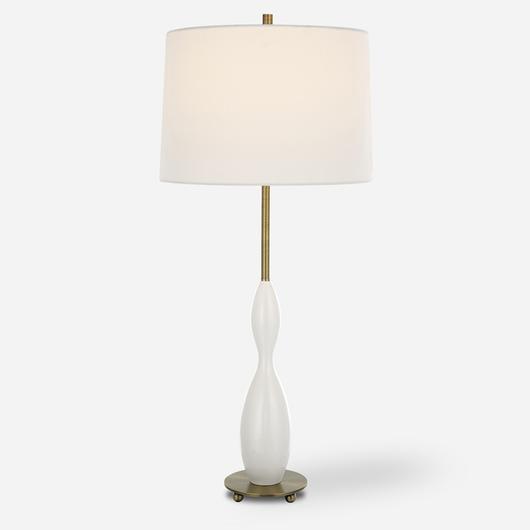 Annora Glossy White Table Lamp by Uttermost