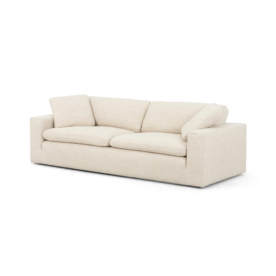 Plume Sofa-96"-Thames Cream by FOUR HANDS