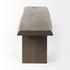 Konstantin 70.0 x 18.0 x 18.0 Medium Brown Wood W/ Live Edge Bench by Mercana
