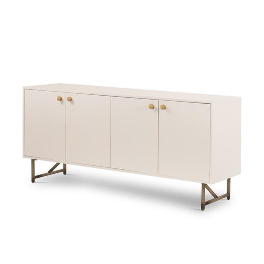 Van Sideboard In Matte Alabaster by FOUR HANDS