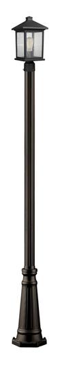 Portland 1 Light Outdoor Post Light in Oil Rubbed Bronze Finish by Z-Lite
