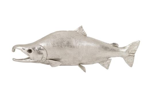 Sockeye Salmon Fish, Silver Leaf by PHILLIPS COLLECTION