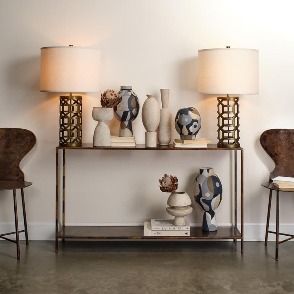 Royal Metal Console Table by Jamie Young