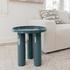 Teal Enamel End Table by Urbia Imports