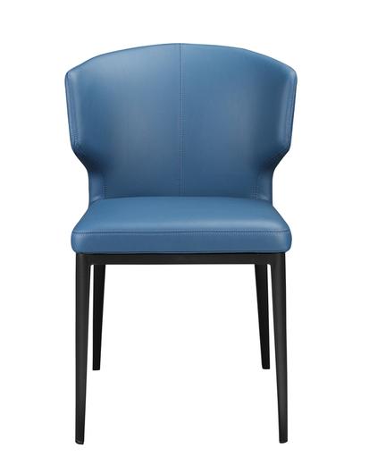 DELANEY SIDE CHAIR STEEL BLUE by Moes Home