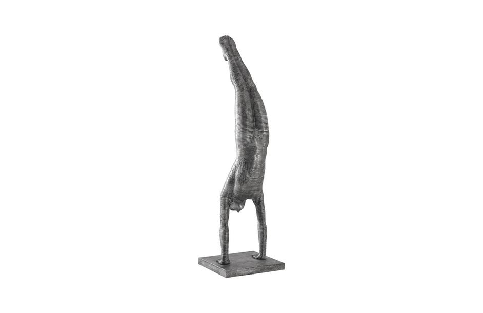 Handstand Sculpture, Aluminum, Large by PHILLIPS COLLECTION