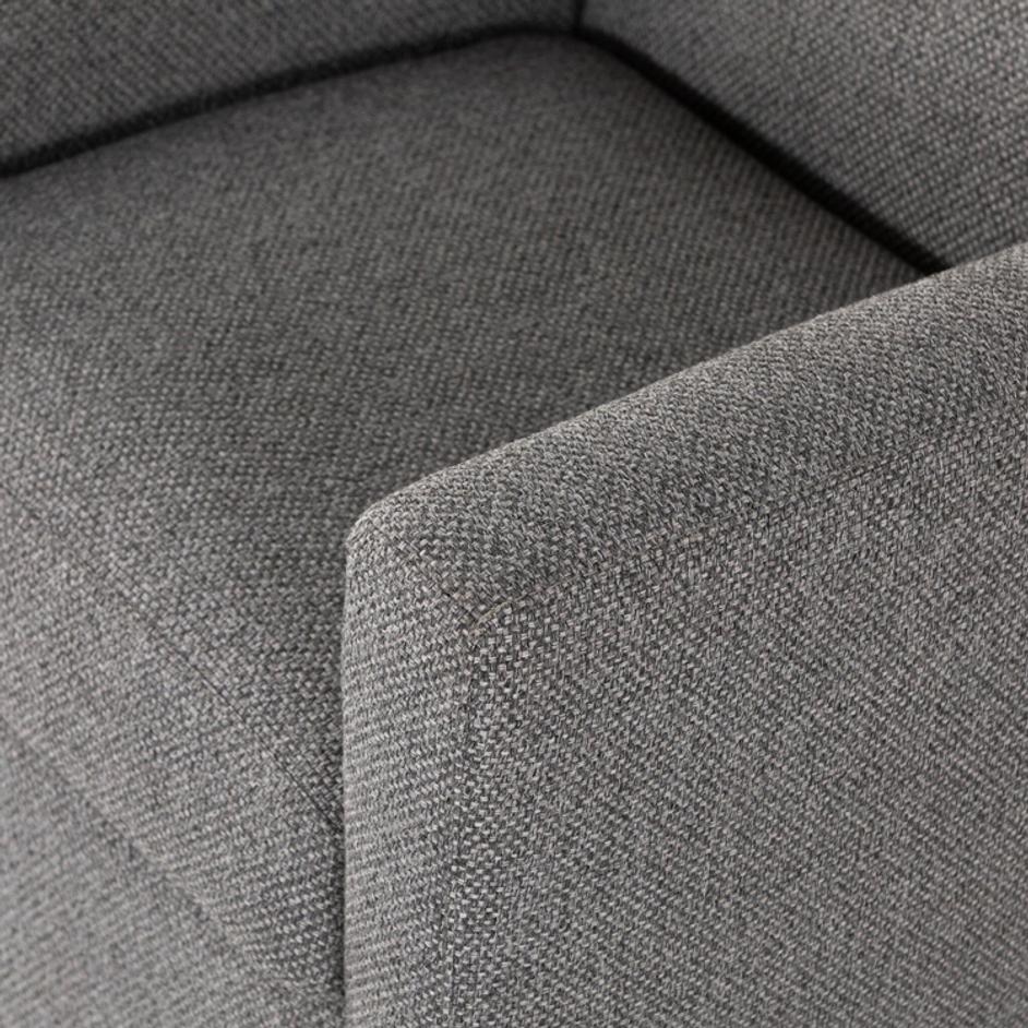 Emanuel Swivel Chair In Fallon Charcoal by Four Hands