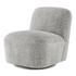 Cortez Fabric Swivel Accent Chair, Seville Gray by New Pacific Direct