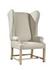 Grand Linen Wingback Chair by Furniture Classics