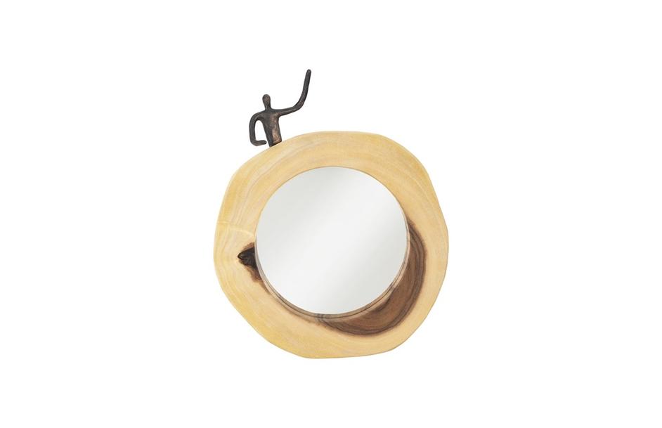 Atlas Cross Cut Mirror, Smallall, Half Man, Left by PHILLIPS COLLECTION