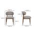 Ellie Dining Chair Light Brown by Moes Home