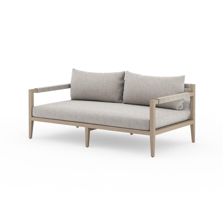 Sherwood Outdoor Sofa In 63" In Brown/Stone Gr by FOUR HANDS