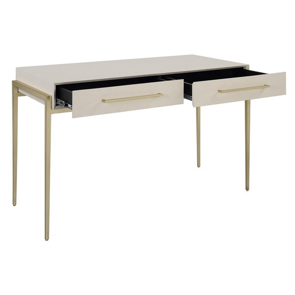 Jewel Modern White Desk by Uttermost