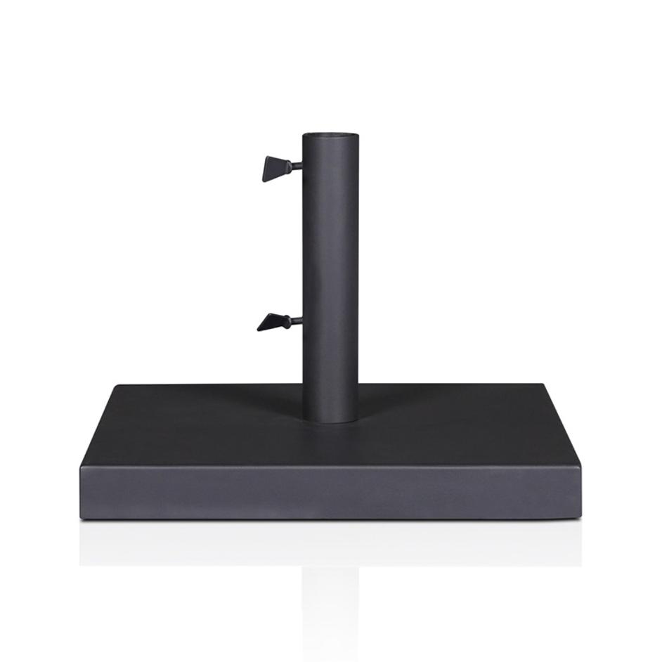 Baska Outdoor Umbrella Stand - Black Stainless Steel by Four Hands