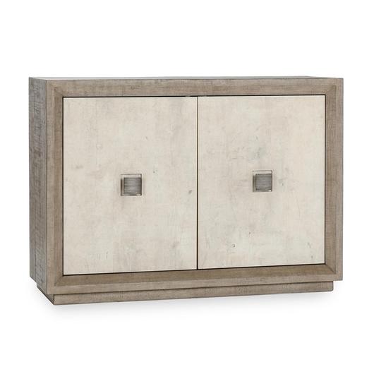Denver Reclaimed Pine 2Dr Cabinet Distressed Gray/Weathered Chalk by Classic Home