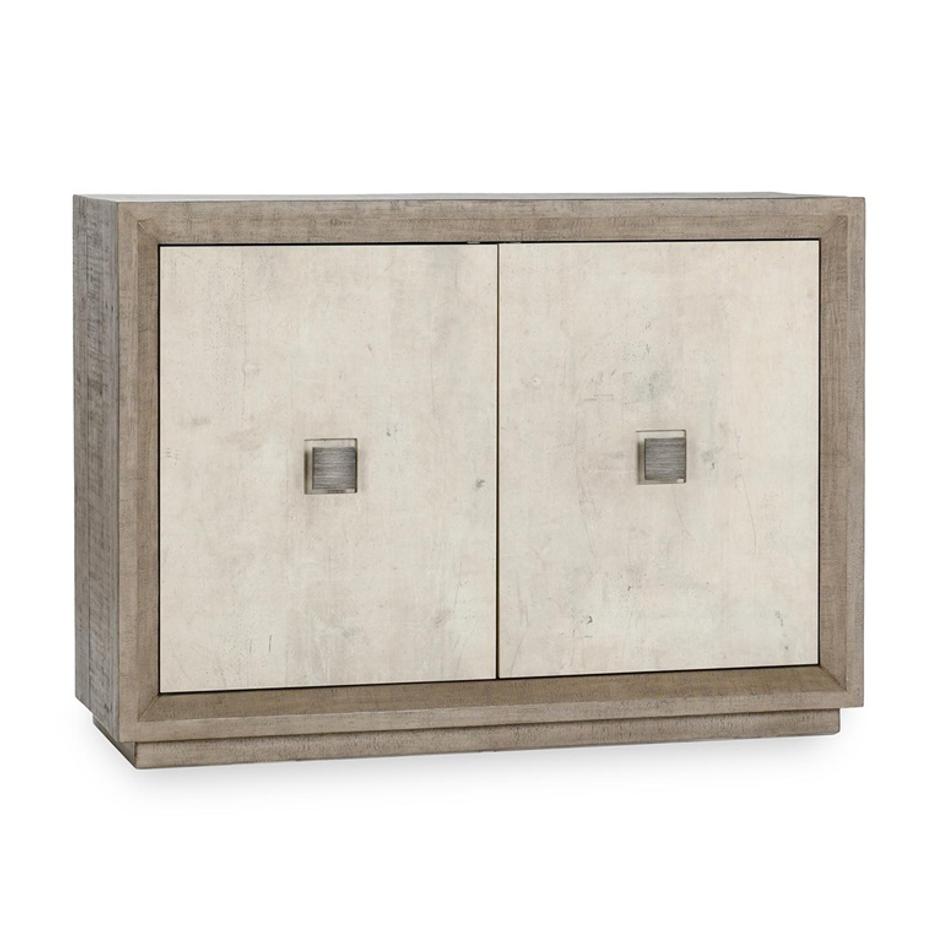 Denver Reclaimed Pine 2Dr Cabinet Distressed Gray/Weathered Chalk by Classic Home