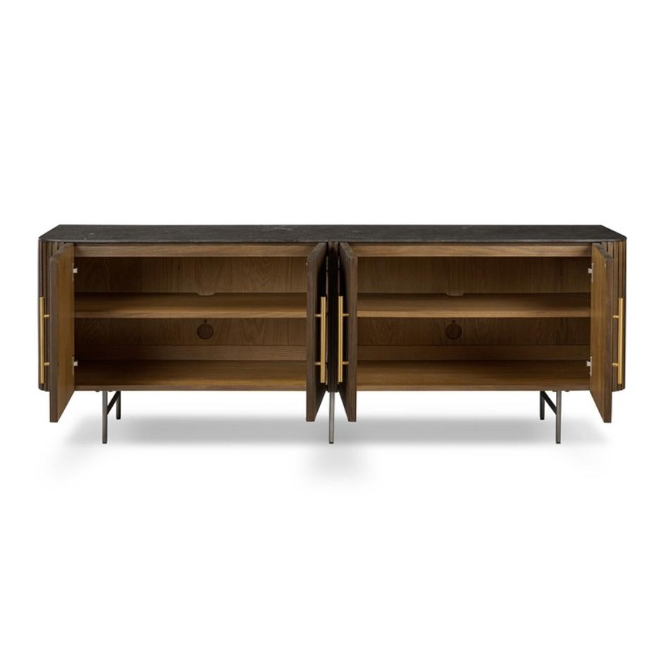 Fletcher Media Console - Terra Brown Oak by Four Hands