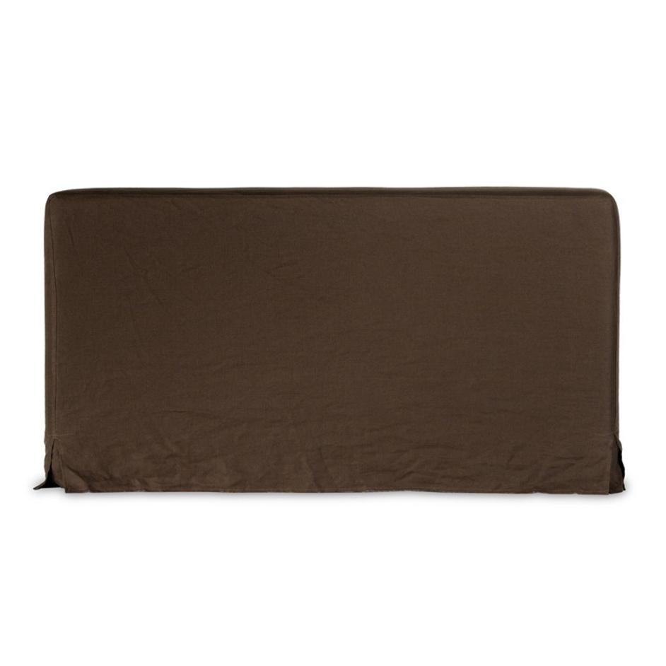 Aidan Queen Slipcover Bed - Brussels Coffee by Four Hands