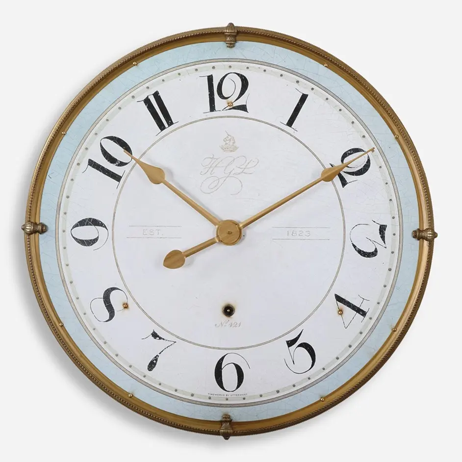 Torriana Wall Clock by Uttermost