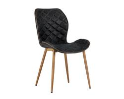 Lyla Dining Chair - Champagne Gold - Antique Black by Sunpan