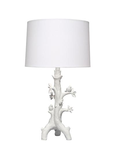 Sycamore Resin Table Lamp with Linen Shade by Jamie Young