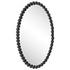 Serna Black Oval Mirror by Uttermost