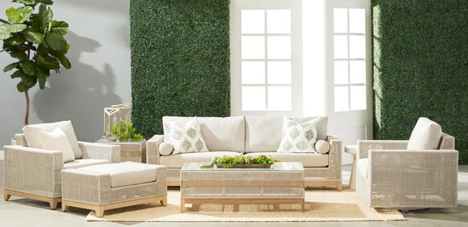 Tropez Outdoor Ottoman by Essentials For Living