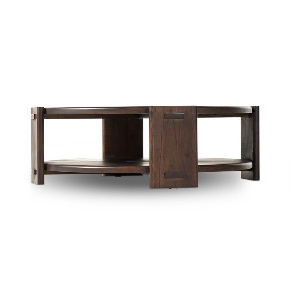 Two Tier Coffee Table in Matte Brown Neem by FOUR HANDS