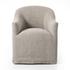 Cove Dining Chair With Casters - Heather Twill Stone by Four Hands
