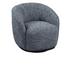 Andrea Swivel Accent Chair Blue by Classic Home