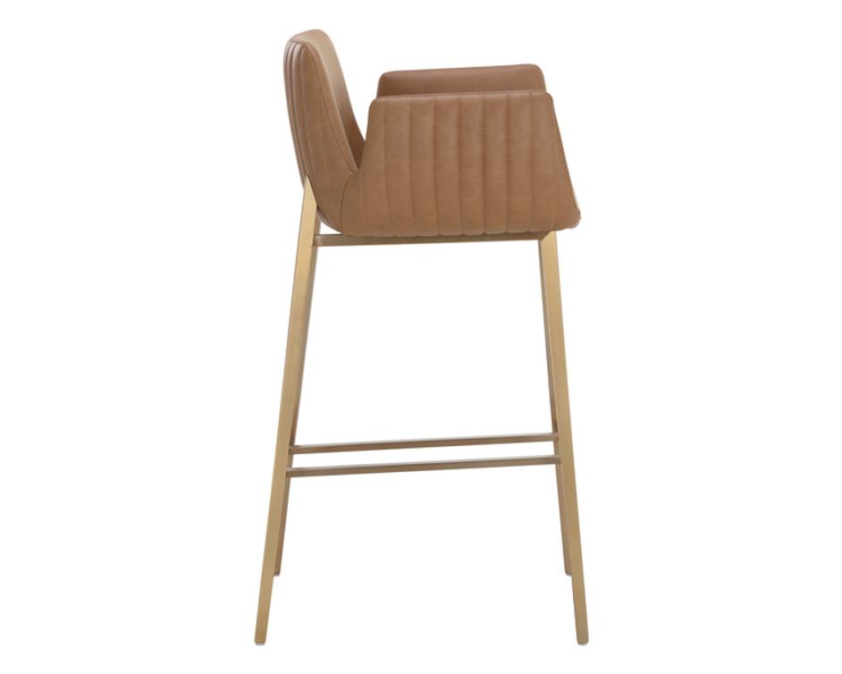 LUCANO BARSTOOL - MILLIKEN COGNAC by Sunpan