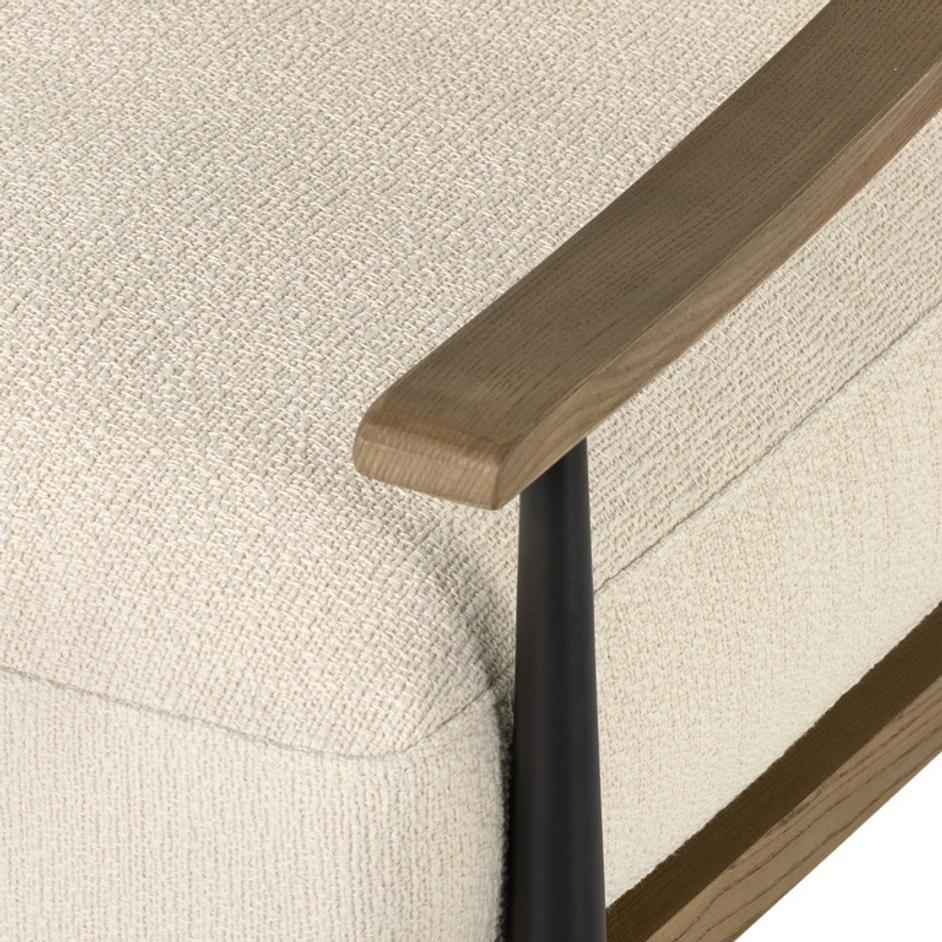 Kennedy Chair In Kerbey Ivory by FOUR HANDS