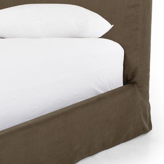 Daphne Slipcover King Bed - Brussels Coffee by Four Hands