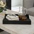 Wessex Black Shagreen Tray by Uttermost