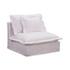 Olivia Slipper Chair White by Moes Home