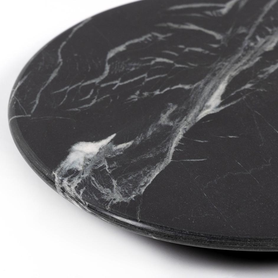 Marble Lazy Susan - Dark Kettle Black by Four Hands