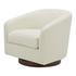 Oscy Swivel Chair Vegan Shearling White by Moes Home