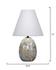 Capsule Travertine Table Lamp with Linen Shade by Jamie Young