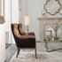 Snowden Tan Wing Chair by Uttermost