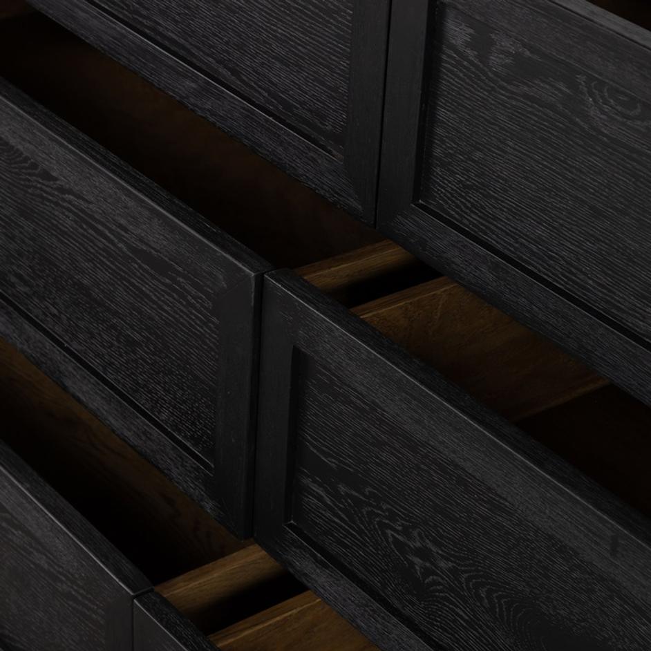 Millie 6 Drawer Dresser In Drifted Matte Bl by FOUR HANDS