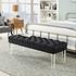 Percival Performance Velvet Bench In Black by Modway Furniture