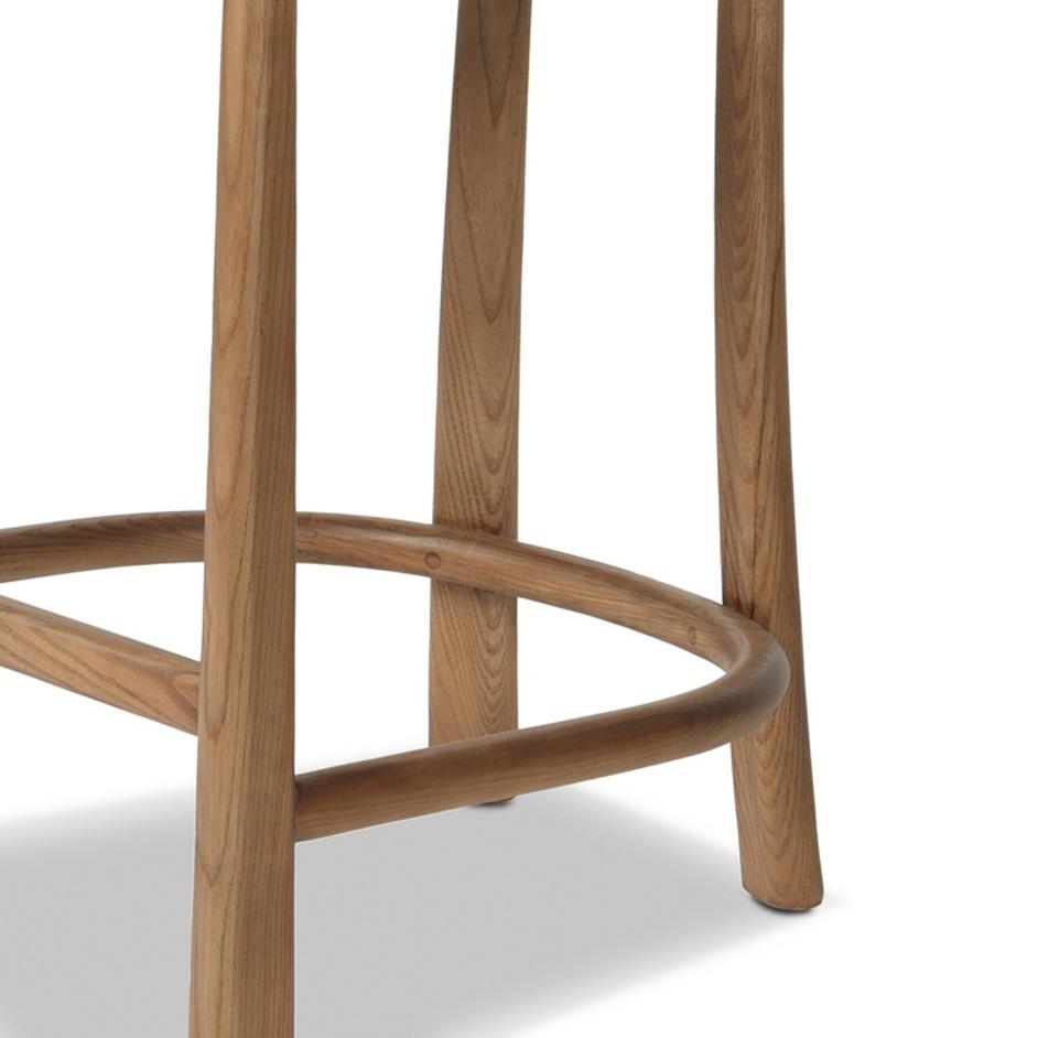 Terrance Counter Stool In Thames Cream And Amber Ash And Amber Ash Veneer by Four Hands