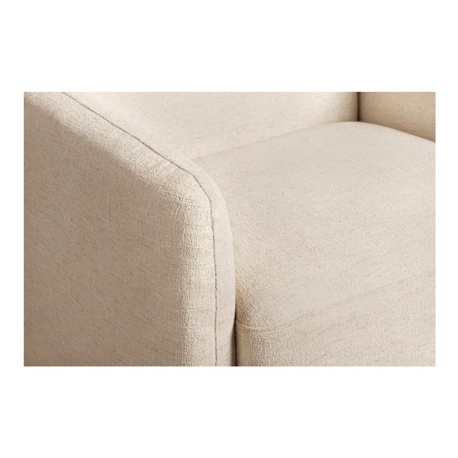 Fallon Accent Chair Flecked Ivory by Moes Home