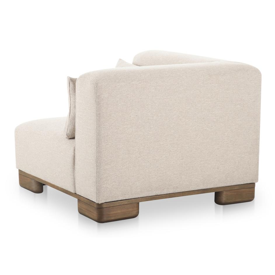 June Corner Chair Oatmeal by Moes Home